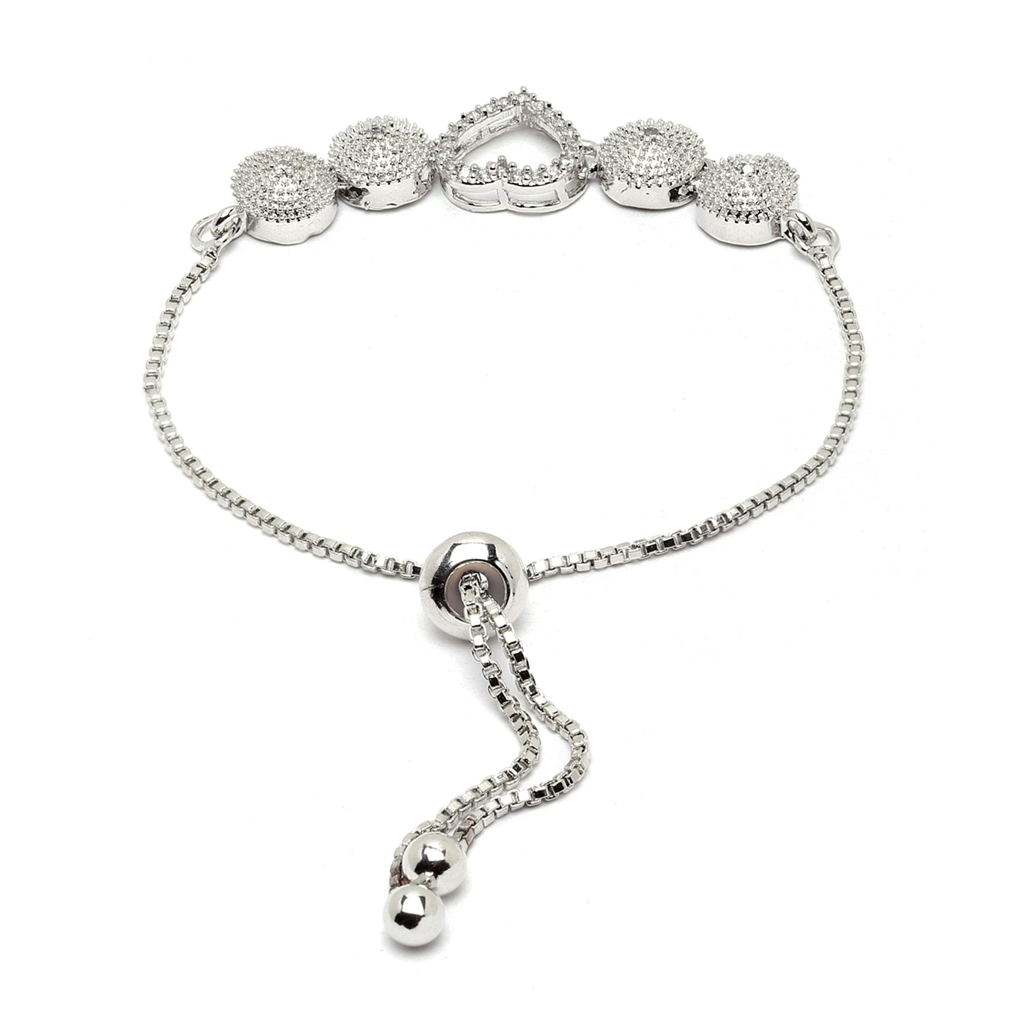 American Diamond Link Bracelet Jewelry